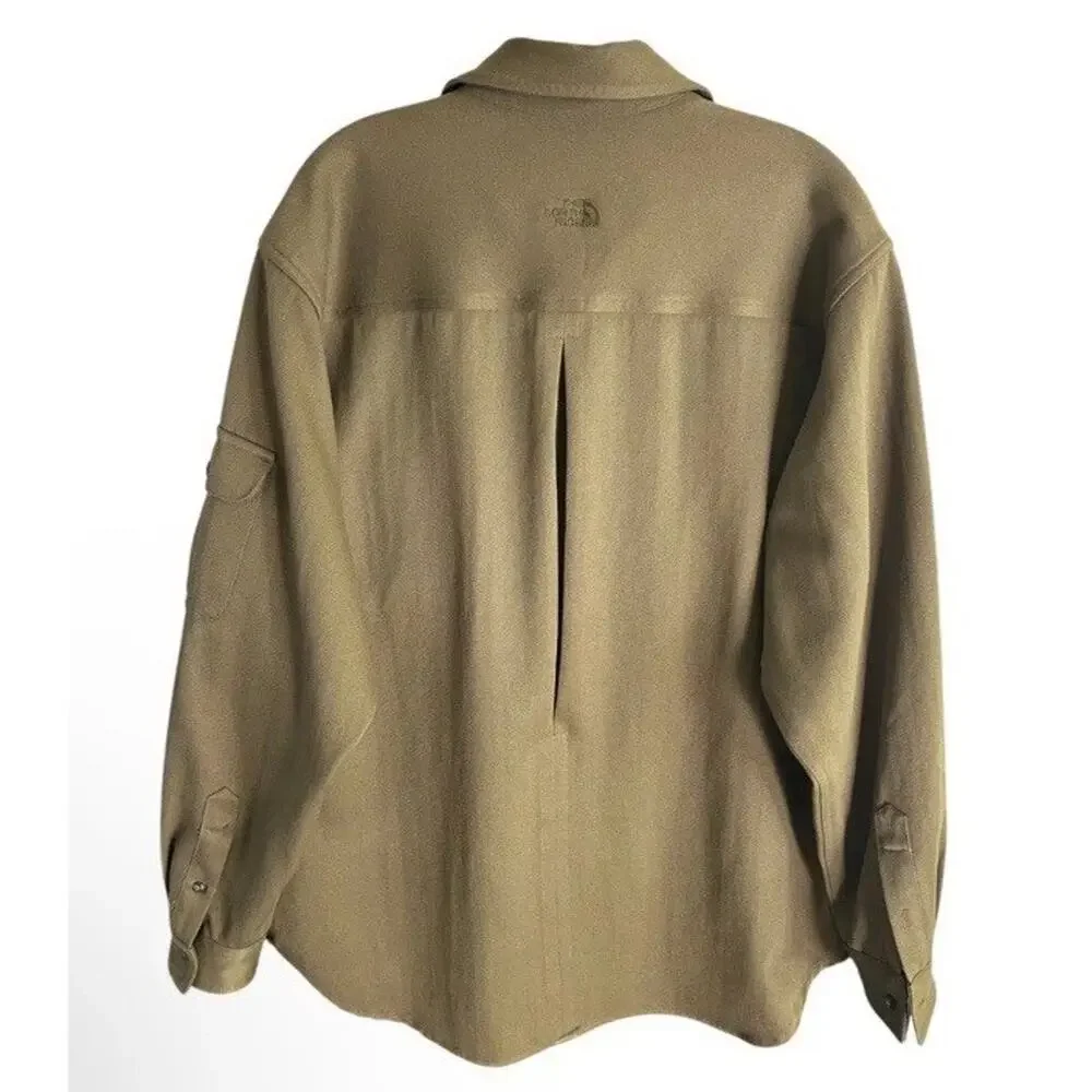 The North Face Archive Utility Safari Shirt Men’s M Olive Tactical Roll Tab